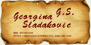 Georgina Sladaković vizit kartica